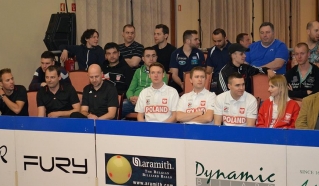 Slovenski biljardistični asi med publiko: Miha Šinkovec, Matjaž Demšar in Matej Šulek.