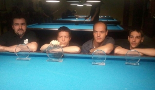 od leve proti desni: Dejan Simič, Miha Šinkovec, Matjaž Erčulj, Miha Rihtaršič